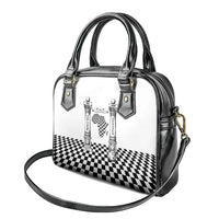 Prince Hall Affiliated Freemasonry Shoulder Handbag Classic Masonic Pillars Boaz Jachin Checkerboard Africa Map