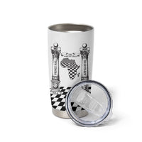 Prince Hall Affiliated Freemasonry Tumbler Cup Classic Masonic Pillars Boaz Jachin Checkerboard Africa Map