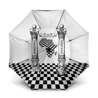 Prince Hall Affiliated Freemasonry Umbrella Classic Masonic Pillars Boaz Jachin Checkerboard Africa Map
