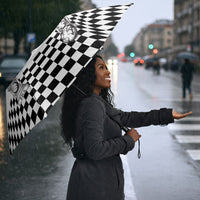 Prince Hall Affiliated Freemasonry Umbrella Classic Masonic Pillars Boaz Jachin Checkerboard Africa Map
