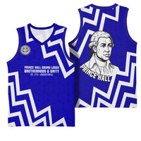 Prince Hall Grand Lodge Basketball Jersey Founder Portrait Geometric Brotherhood