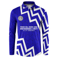 Prince Hall Grand Lodge Button Sweatshirt Founder Portrait Geometric Brotherhood