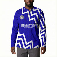 Prince Hall Grand Lodge Button Sweatshirt Founder Portrait Geometric Brotherhood
