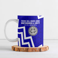 Prince Hall Grand Lodge Ceramic Mug Founder Portrait Geometric Brotherhood