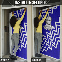 Prince Hall Grand Lodge Door Cover Founder Portrait Geometric Brotherhood