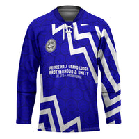 Prince Hall Grand Lodge Hockey Jersey Founder Portrait Geometric Brotherhood