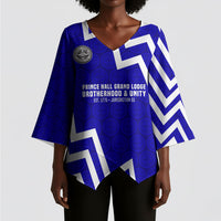 Prince Hall Grand Lodge Kimono Sleeve Blouse Founder Portrait Geometric Brotherhood