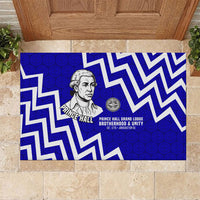 Prince Hall Grand Lodge Rubber Doormat Founder Portrait Geometric Brotherhood