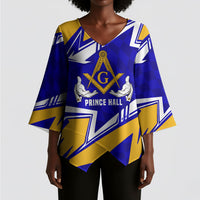 Prince Hall Freemasonry Kimono Sleeve Blouse Square and Compasses Masonic Brothers