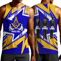 Prince Hall Freemasonry Men Tank Top Square and Compasses Masonic Brothers