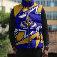 Prince Hall Freemasonry Sleeveless Puffer Jacket Square and Compasses Masonic Brothers