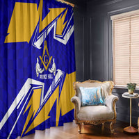 Prince Hall Freemasonry Window Curtain Square and Compasses Masonic Brothers
