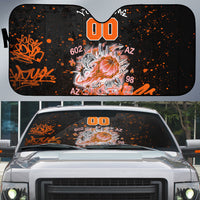 Personalized Arizona Auto Sun Shade Graffiti Street Art Southwest Cactus Route 66 Retro