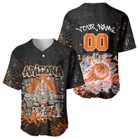 Personalized Arizona Baseball Jersey Graffiti Street Art Southwest Cactus Route 66 Retro