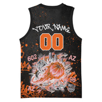 Personalized Arizona Basketball Jersey Graffiti Street Art Southwest Cactus Route 66 Retro