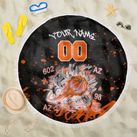 Personalized Arizona Beach Blanket Graffiti Street Art Southwest Cactus Route 66 Retro