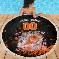 Personalized Arizona Beach Blanket Graffiti Street Art Southwest Cactus Route 66 Retro