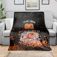 Personalized Arizona Blanket Graffiti Street Art Southwest Cactus Route 66 Retro