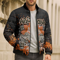 Personalized Arizona Bomber Puffer Jacket Graffiti Street Art Southwest Cactus Route 66 Retro