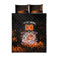Personalized Arizona Quilt Bed Set Graffiti Street Art Southwest Cactus Route 66 Retro