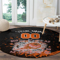 Personalized Arizona Round Carpet Graffiti Street Art Southwest Cactus Route 66 Retro