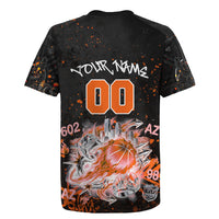 Personalized Arizona Rugby Jersey Graffiti Street Art Southwest Cactus Route 66 Retro