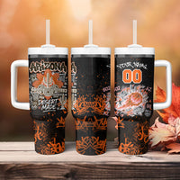 Personalized Arizona Tumbler With Handle Graffiti Street Art Southwest Cactus Route 66 Retro