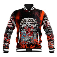 Personalized Arizona Street Graffiti Baseball Jacket Urban Phoenix Underground Art Phoenix Bird Rattlesnake