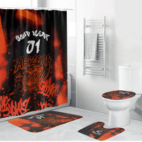 Personalized Arizona Street Graffiti Bathroom Set Urban Phoenix Underground Art Phoenix Bird Rattlesnake