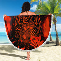 Personalized Arizona Street Graffiti Beach Blanket Urban Phoenix Underground Art Phoenix Bird Rattlesnake