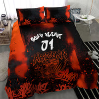 Personalized Arizona Street Graffiti Bedding Set Urban Phoenix Underground Art Phoenix Bird Rattlesnake