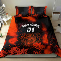 Personalized Arizona Street Graffiti Bedding Set Urban Phoenix Underground Art Phoenix Bird Rattlesnake