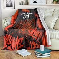 Personalized Arizona Street Graffiti Blanket Urban Phoenix Underground Art Phoenix Bird Rattlesnake