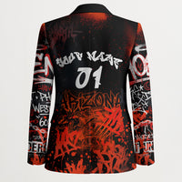 Personalized Arizona Street Graffiti Blazer Urban Phoenix Underground Art Phoenix Bird Rattlesnake