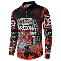 Personalized Arizona Street Graffiti Button Sweatshirt Urban Phoenix Underground Art Phoenix Bird Rattlesnake