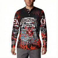 Personalized Arizona Street Graffiti Button Sweatshirt Urban Phoenix Underground Art Phoenix Bird Rattlesnake