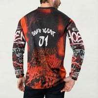Personalized Arizona Street Graffiti Button Sweatshirt Urban Phoenix Underground Art Phoenix Bird Rattlesnake