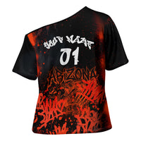 Personalized Arizona Street Graffiti Cross Shoulder Shirt Urban Phoenix Underground Art Phoenix Bird Rattlesnake