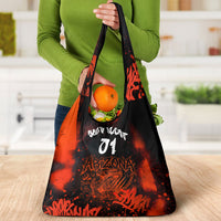Personalized Arizona Street Graffiti Grocery Bag Urban Phoenix Underground Art Phoenix Bird Rattlesnake
