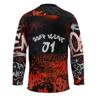 Personalized Arizona Street Graffiti Hockey Jersey Urban Phoenix Underground Art Phoenix Bird Rattlesnake