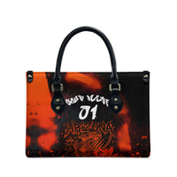 Personalized Arizona Street Graffiti Leather Bag Urban Phoenix Underground Art Phoenix Bird Rattlesnake