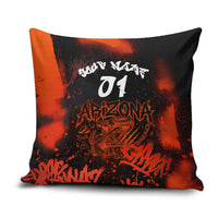 Personalized Arizona Street Graffiti Pillow Cover Urban Phoenix Underground Art Phoenix Bird Rattlesnake