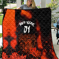 Personalized Arizona Street Graffiti Quilt Urban Phoenix Underground Art Phoenix Bird Rattlesnake