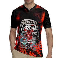 Personalized Arizona Street Graffiti Rugby Jersey Urban Phoenix Underground Art Phoenix Bird Rattlesnake