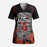 Personalized Arizona Street Graffiti Scrub Top Urban Phoenix Underground Art Phoenix Bird Rattlesnake