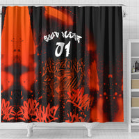 Personalized Arizona Street Graffiti Shower Curtain Urban Phoenix Underground Art Phoenix Bird Rattlesnake