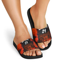 Personalized Arizona Street Graffiti Slide Sandals Urban Phoenix Underground Art Phoenix Bird Rattlesnake