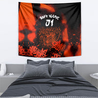 Personalized Arizona Street Graffiti Tapestry Urban Phoenix Underground Art Phoenix Bird Rattlesnake