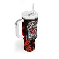 Personalized Arizona Street Graffiti Tumbler With Handle Urban Phoenix Underground Art Phoenix Bird Rattlesnake