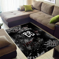 Personalized California West Coast Graffiti Area Rug Urban Los Angeles Street Art - Hollywood LAX